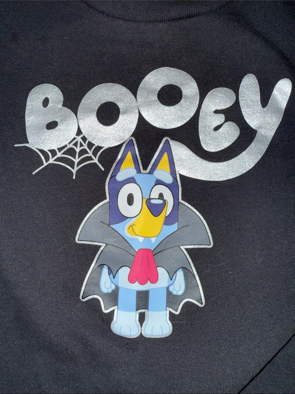 Gap Kids Black 'Booey' Bluey Halloween Sweatshirt - Size 4